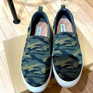 Camo Steve Madden Slip on Sneakers- size 8.5